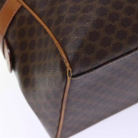 CELINE Macadam Canvas Boston Bag PVC Brown - Picture 8 of 16